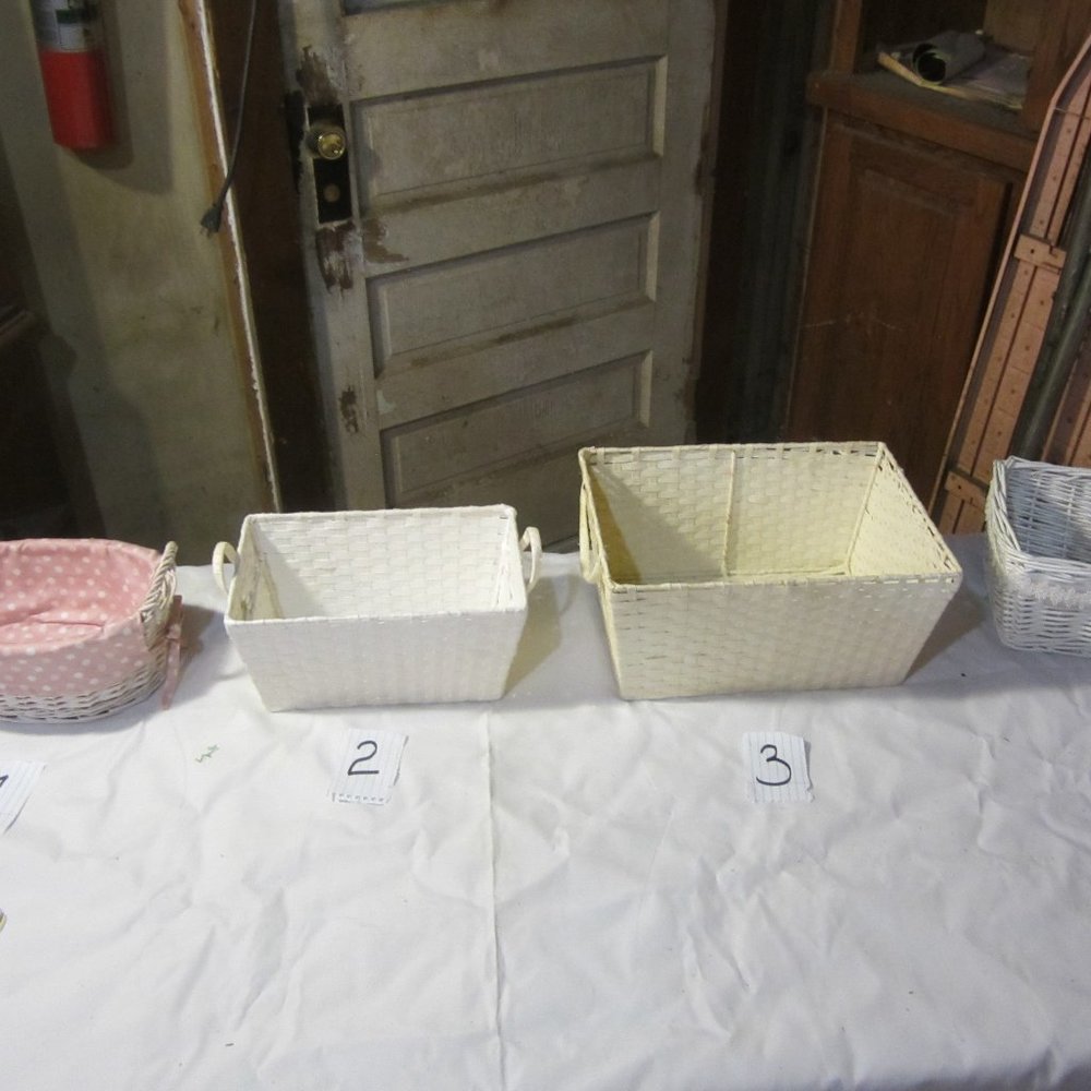 VINTAGE BASKETS FOR SALE, PICK A BASKET, GREAT FOR EASTER PRICED BELOW